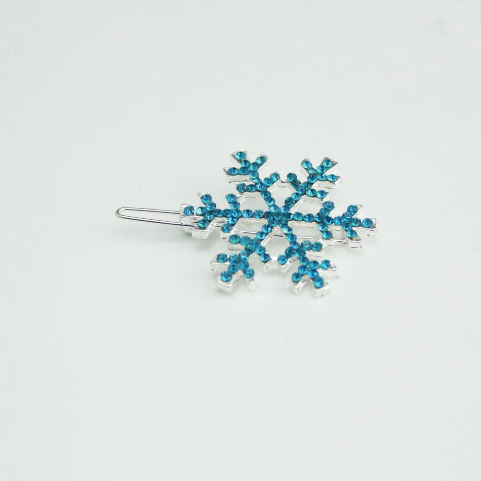 2017 Hot Sale snowflake Hairpin Cute Freezing Snow Cartoon Frozen hair clip one set accessory | Украшения и аксессуары