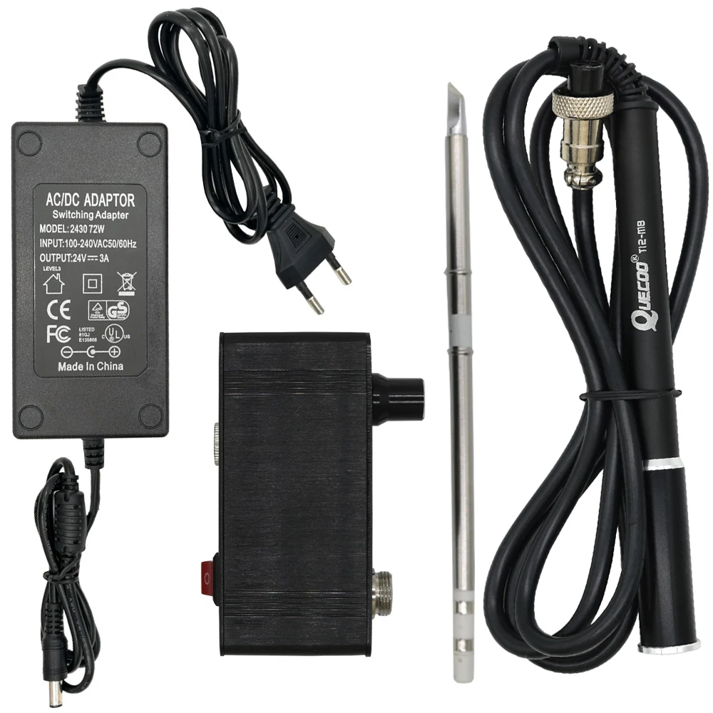 Мини T12-943 OLED-STM32 1,3 дюймов цифровой дисплей паяльная станция с DC24V3A US/EU источник питания и металлической ручкой и K наконечником