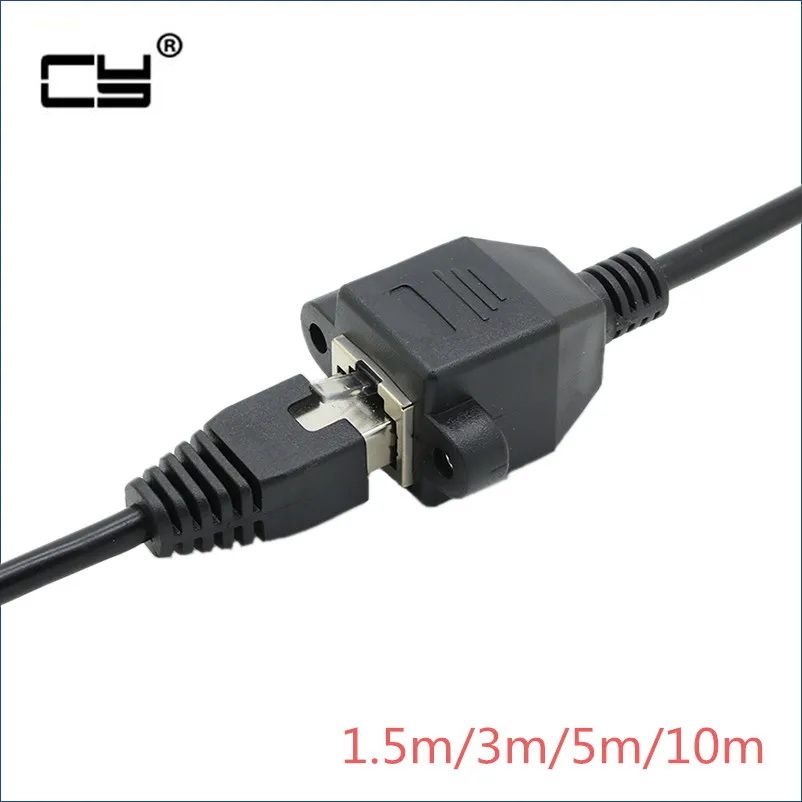 

Cat 5 RJ45 Male to Female Ethernet LAN Network Extension Cable With Screw Panel Mount 30cm 60cm 100cm 150cm 2m 3m 5m 10m