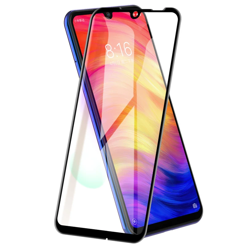 

5pcs Full cover tempered glass screen protector for xiaomi redmi note 7 szklo vidrio pantalla cristal mica pelicula verre tremp