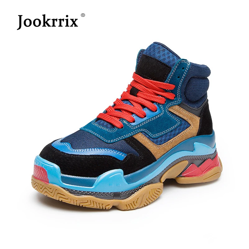 Jookrrix/Повседневная обувь для женщин модные брендовые кроссовки леди chaussure Осень