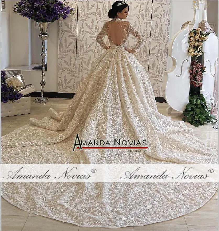 Свадебное Платье Amanda Novias Брендовое платье невесты с длинным рукавом 2019|Свадебные