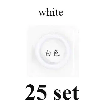 25set white 25 наборов высокое качество металл латунь 9,5 мм зубчатая Кнопка Экологичные кнопки для ухода за кожей Поппер пряжки 20 Доступные цвета - Цвет: 25set white