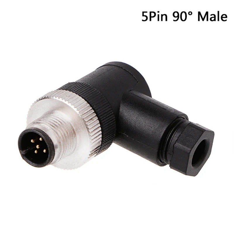 J Новые горячие PG7 сенсор разъем IP67 3 4 5 Pin Мужской/Женский Разъем Водонепроницаемый винт прямой/правый угол M12 разъем - Цвет: J
