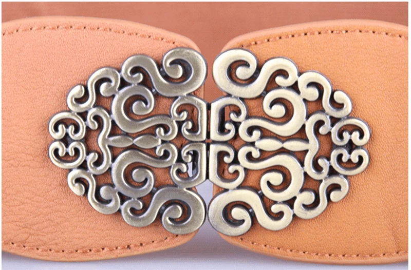 Hot Sales Retro Luxury Waist Wide All-match Decorative Sweet Lady Dress Width Elastic Retro Skirt Crony Women Belt
