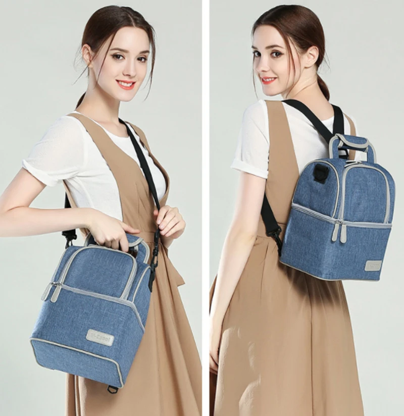 Высококачественная женская сумка-холодильник, портативная большая изолированная сумка-Органайзер для путешествий, сумка-холодильник