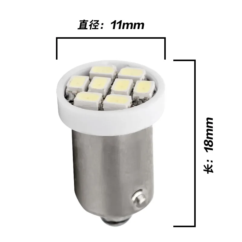 1 шт. BA9S T4W 8 светодиодов 1210 smd Автомобильные габаритные огни парковочные лампы для