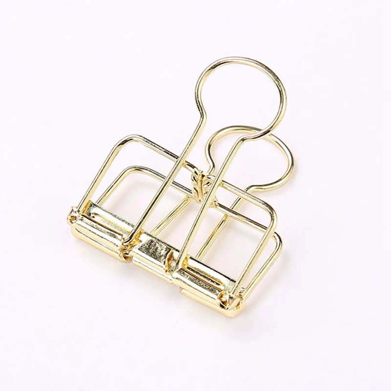 3 размера розовое золото выдолбленный дизайн зажим для переплета офиса школы