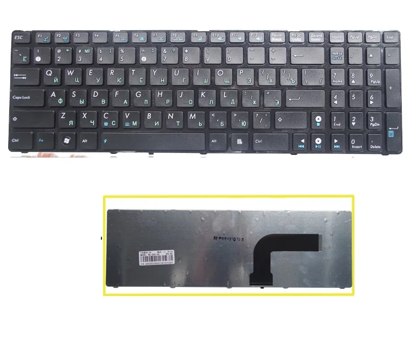 Клавиатура SSEA русская для ноутбука ASUS N52 N52D N52DA N52J N52JV N61 N61V N61D N61W N61J A72 A72D A72F A72J |