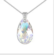 BeBella каплевидный кристалл кулон ожерелье сделано с австрийскими кристаллами от Swarovski для женщин Свадебные украшения для невесты