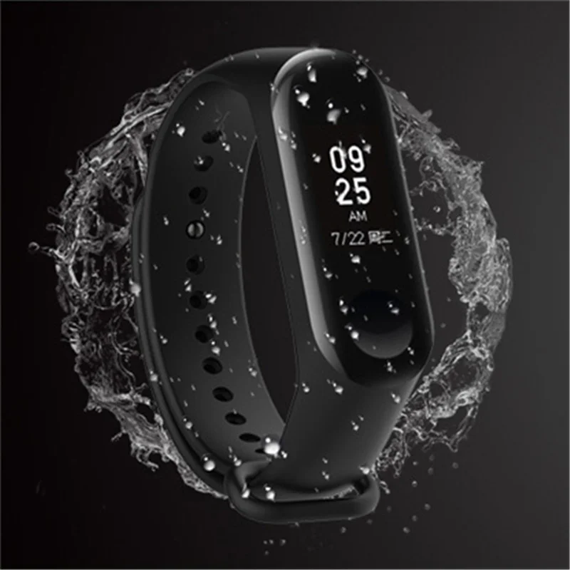 Ремешок на запястье для xiaomi Mi Band 3 аксессуары браслета силиконовый ремешок