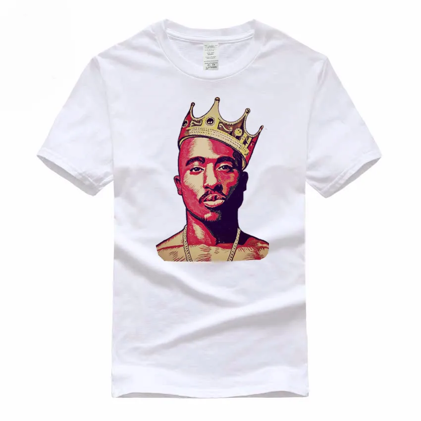 Tupac 2pac мужские и женские европейские размеры хип-хоп футболка Летняя