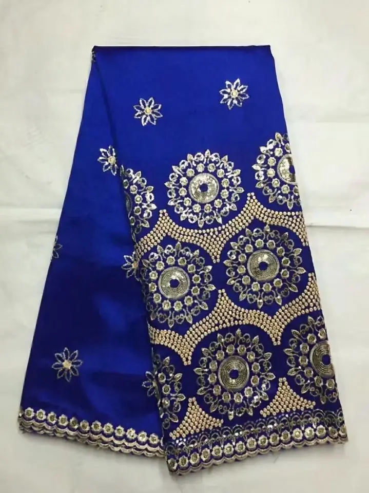 5 Yards/pc Top sale fuchsia George lace fabric with small gold sequins flower design african cotton for clothes JG15-1 | Дом и сад