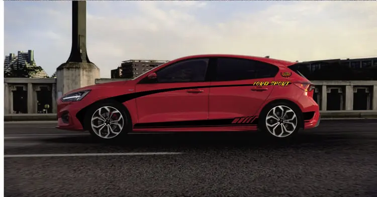 TAIYAO автомобильный стильный спортивный автомобильный стикер для Ford focus ST RS автомобильные аксессуары и наклейки авто стикер