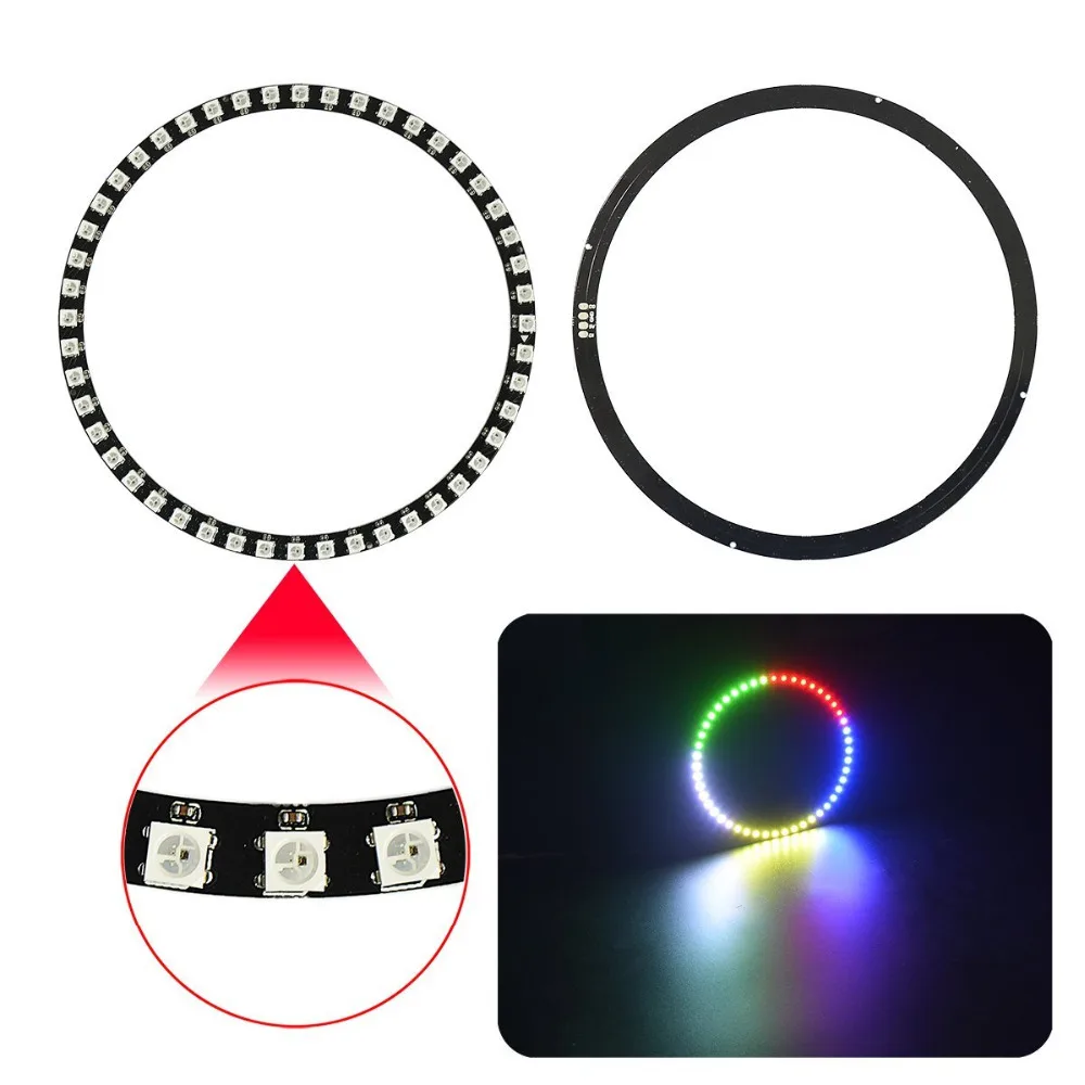 WS2812B светодио дный кольцо 5050 встроенных RGB драйвер для Arduino Integrated освещение DC5V 48