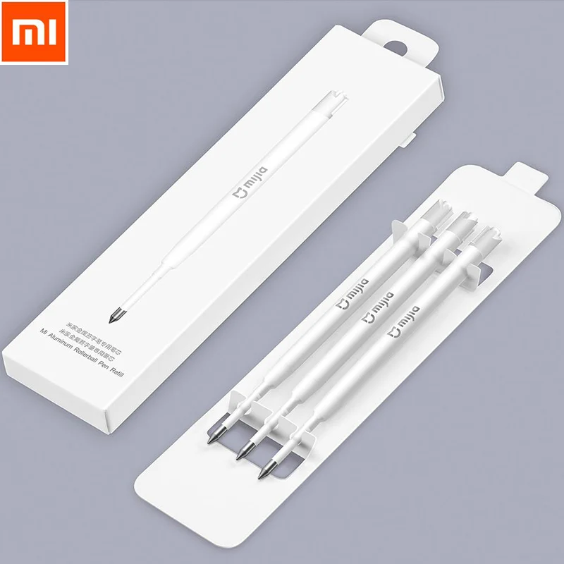 Оригинальный металлический стилус Xiaomi Mijia 0 5 мм черные стержни с заправкой