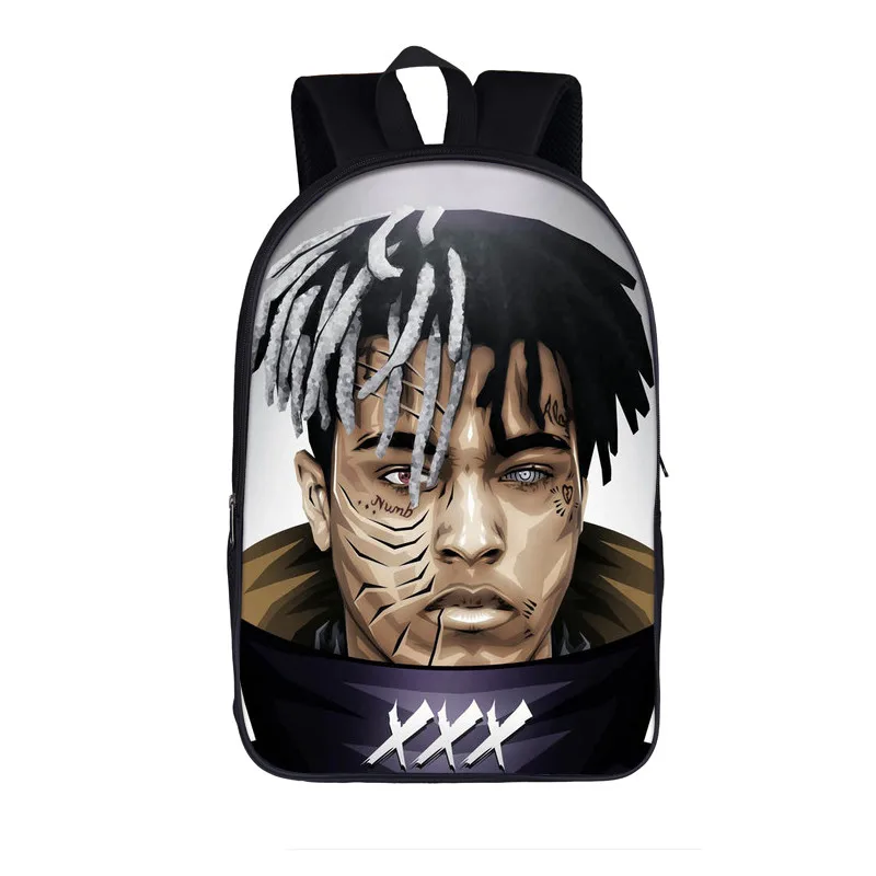 Рюкзак rapper Lil Peep/Xxxtentacion для женщин и мужчин, рюкзак в стиле хип-хоп, студенческие школьные сумки для подростков, для мальчиков и девочек, рюкзак - Цвет: 16xxx16