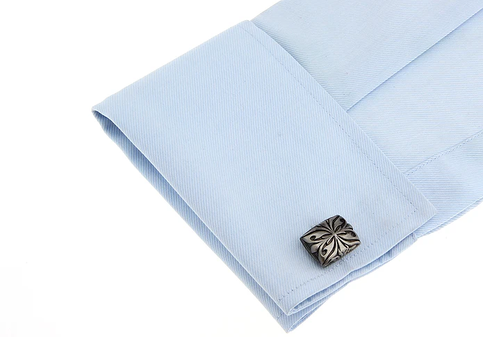 Прямоугольная Черная изогнутая Арка тесла в стиле ретро классические запонки с