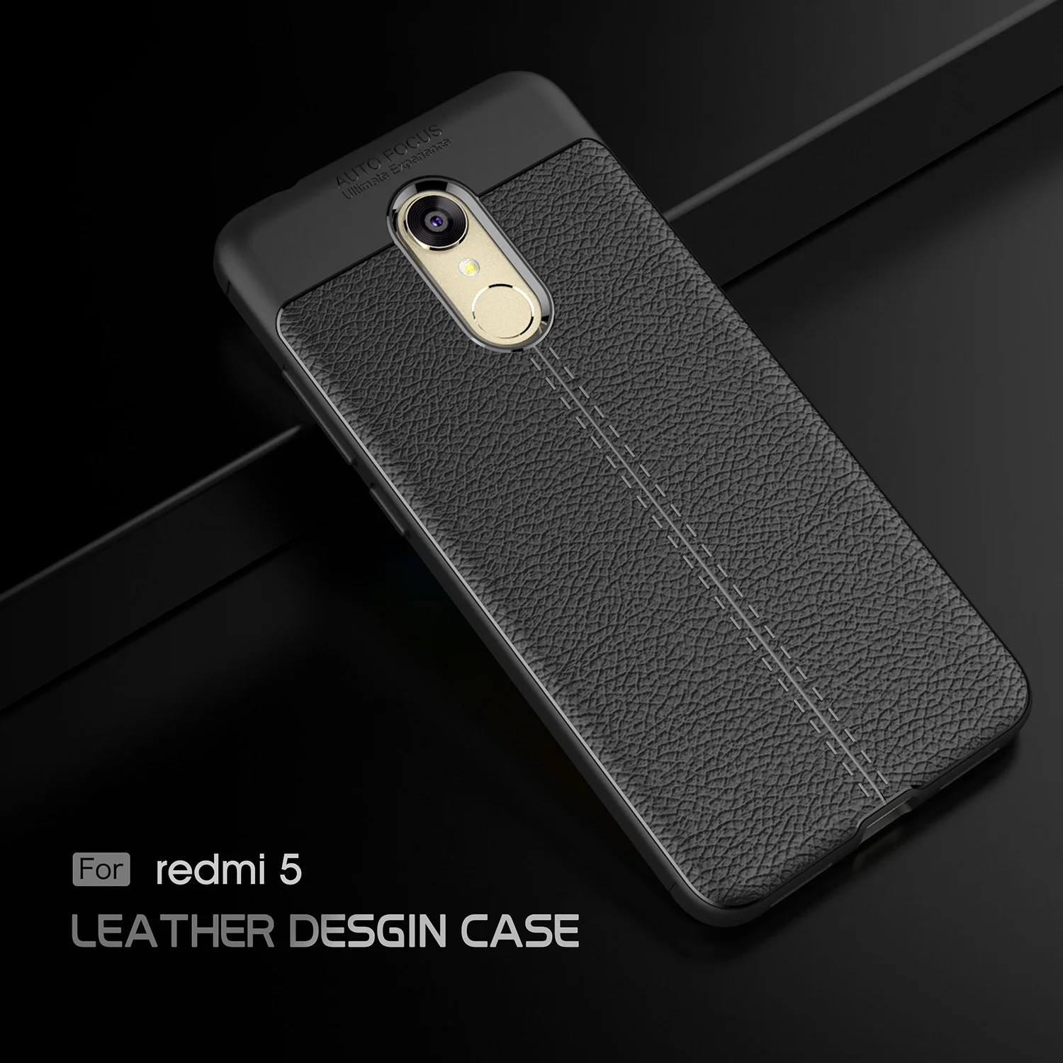 Beworlder For Xiaomi Redmi 5 Case TPU Anti Slip Lichee Pattern Soft Silicone Anti-Knock Phone Cover ShockProof Redmi5 |