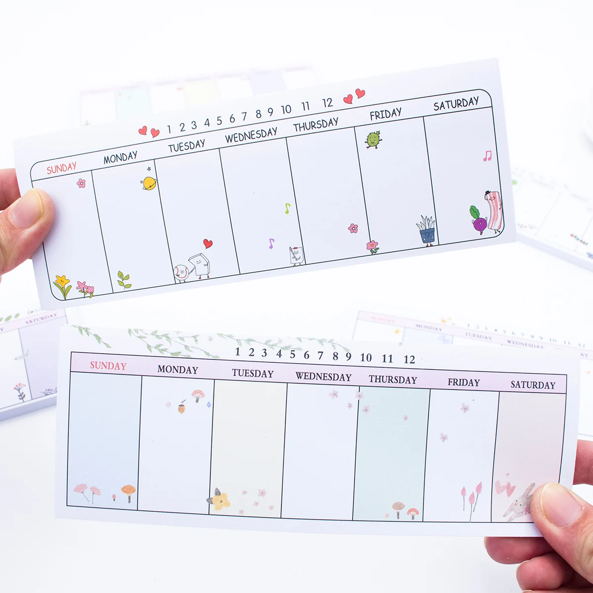 Оригинальный удобный еженедельный график блокноты для записей Маленький милый