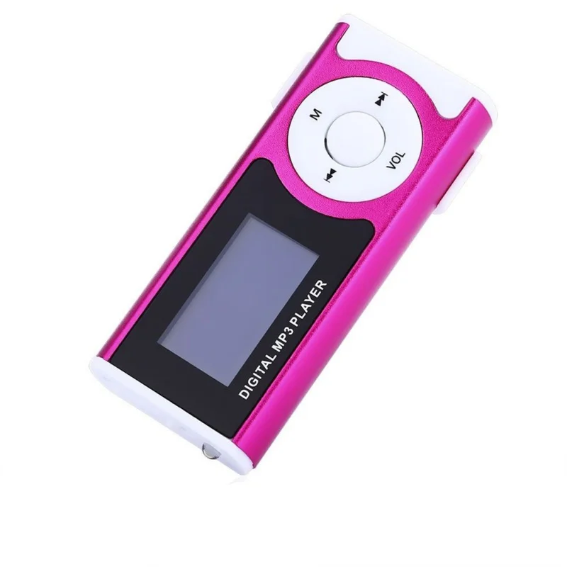 Мини MP3 Поддержка 8 Гб микро SD клипов ЖК-экран MP3-плеер Спортивный Портативный mp3