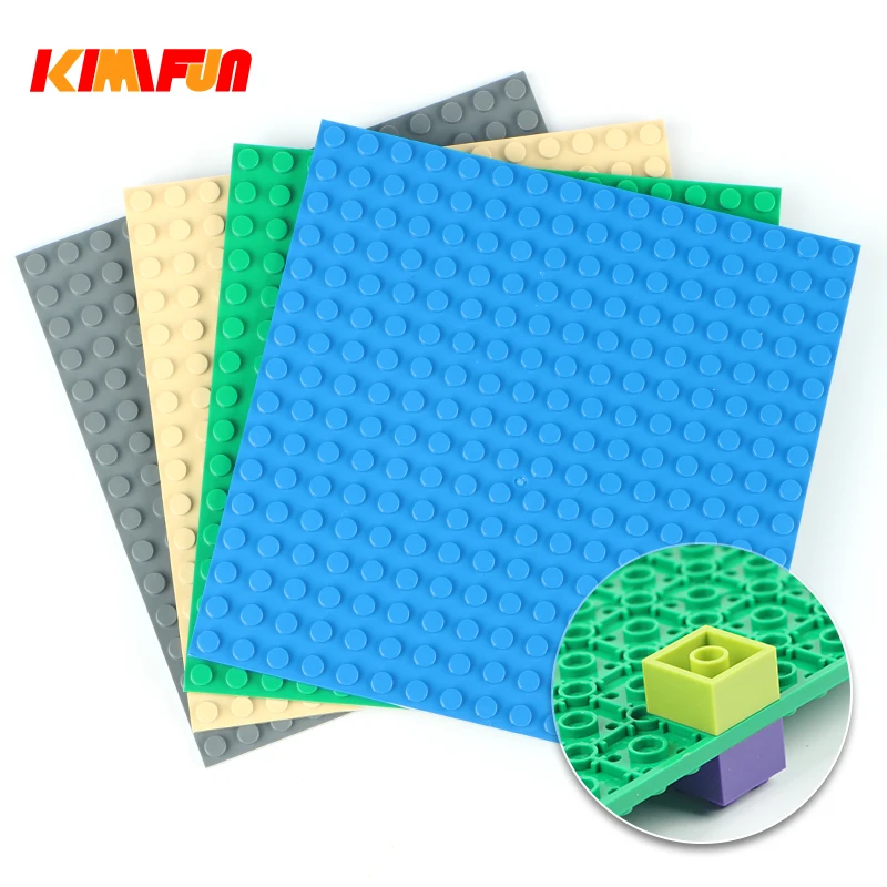 16*16 שני-צדדי נקודות עיר בסיס צלחת ללבנים Baseplate לוח DIY אבני בניין סטי צעצועי חלקי תואם עם לגו
