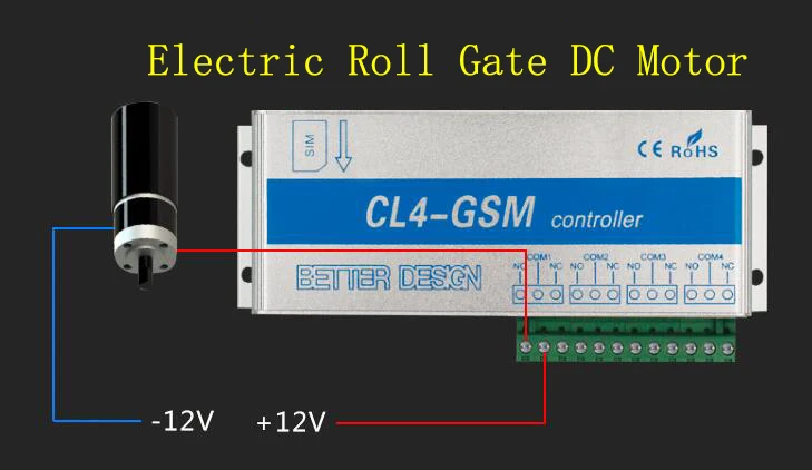 Беспроводной GSM SMS Пульт дистанционного управления переключатель модуль CL4-GSM 4 способ релейный выход для включения/выключения высокой мощности двигатель переменного тока Электрический замок