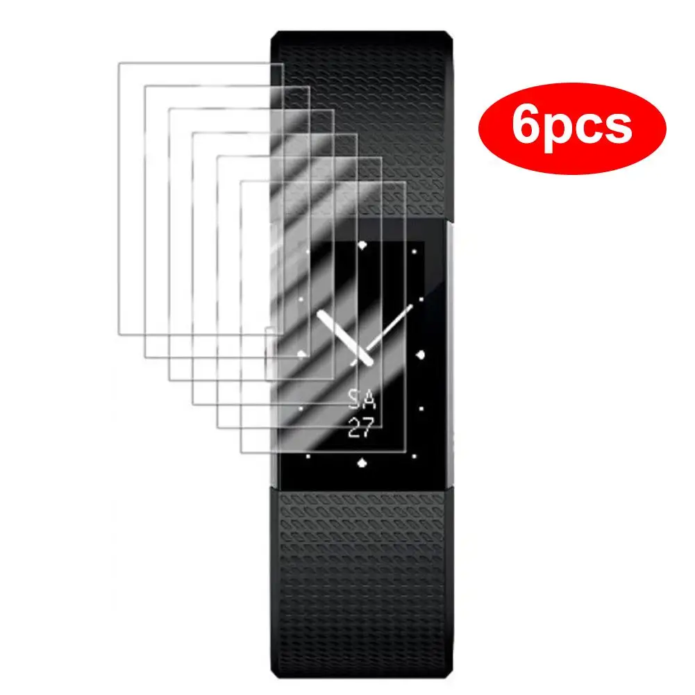 6 шт. Защитная пленка для экрана с защитой от царапин высокого качества Fitbit Charge