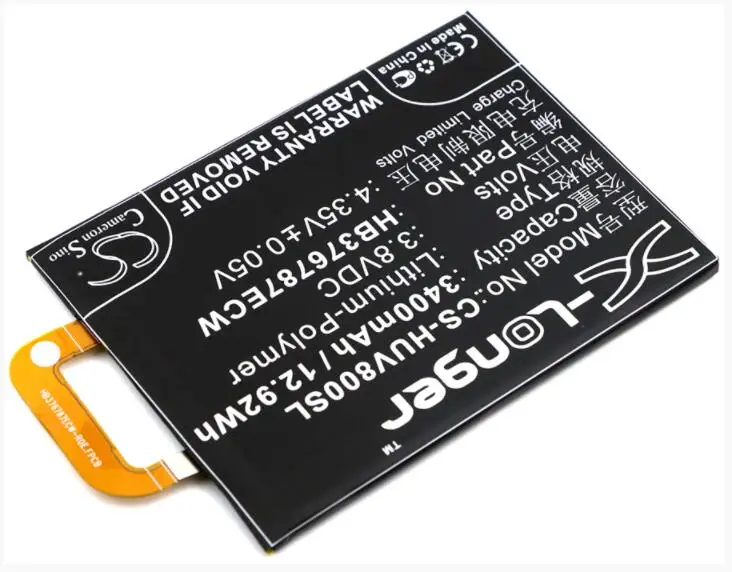 Аккумулятор Cameron Sino 3400mAh для HUAWEI Honor V8 Премиум KNT-AL10 KNT-AL20 KNT-TL10 HB376787ECW | Мобильные