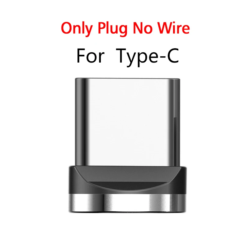 For Type C Plug Oatsbasf Магнитный USB кабель для iPhone Micro USB кабель USB C магнит зарядное устройство нейлоновый кабель для redmi note 7 huawei p30 - Цвет: For Type C Plug