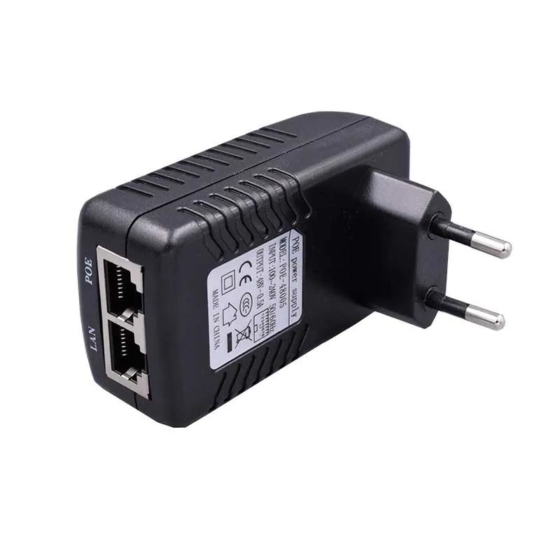 DC48V 0.5A Инжектор POE c сплитер для видеонаблюдения IP камера сетевой коммутатор