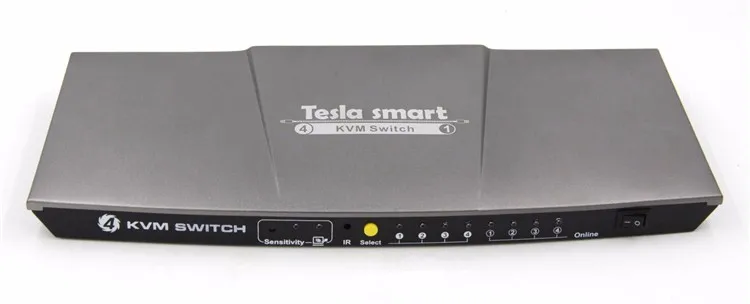 Tesla smart KVM Switch 4 порта USB2.0 KVM HDMI коммутатор Поддержка 3840*2160/4K* 2K IR дополнительный USB 2,0 Unix/Windows/Debian/Ubuntu/Fedora