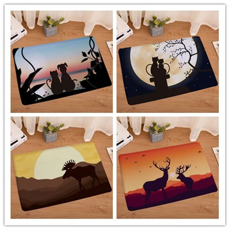 

Sweet Lover Door Indoor Door Mat Flannel Soft Pets Cat and Dog Floor Mats Foot Pad Toilet Tapete Rugs for Living Room