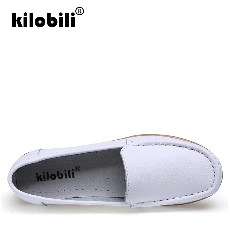 Kilobili/2019 г. весенние женские балетки из натуральной кожи на плоской подошве