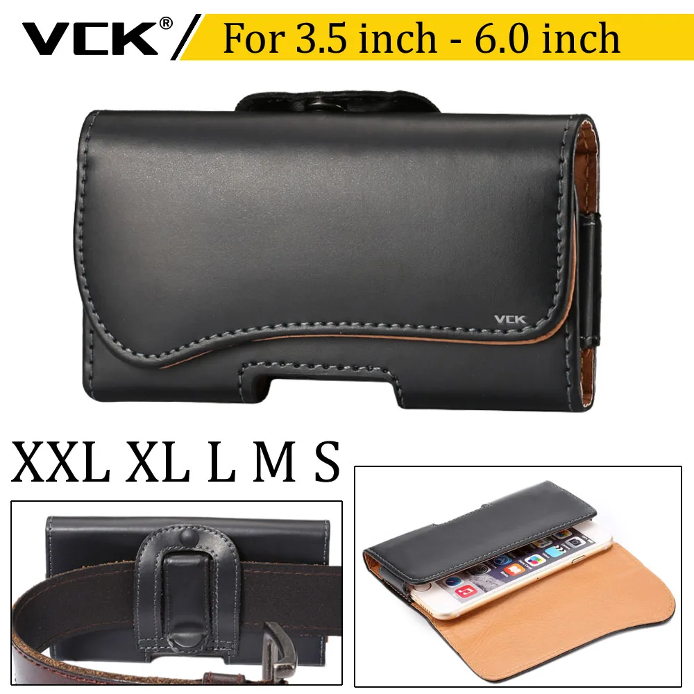 VCK универсальный зажим для ремня Личи кожаный бумажник карт телефон сумка чехол