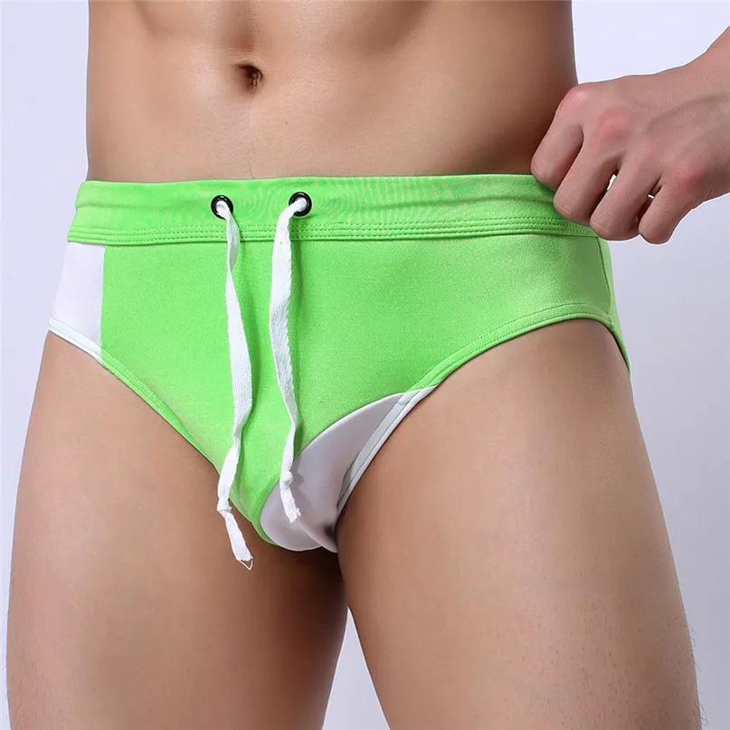 Новый Для мужчин мужские плавки трусы шорты для купания с низкой талией Боксеры