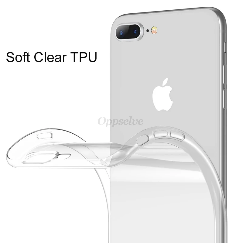 Роскошный силиконовый чехол для телефона iPhone Xs Max Xr X 10 8 7 6 S 5 SE 2020 прозрачный