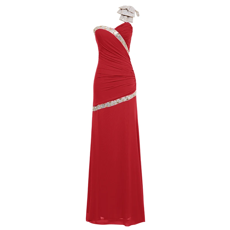 Женское вечернее платье с бантом на одно плечо без рукавов|one shoulder evening dress|evening