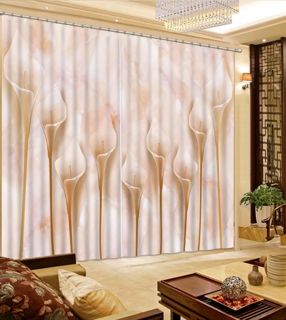 3D занавески портьеры для спальни классические Европейский стиль высокое