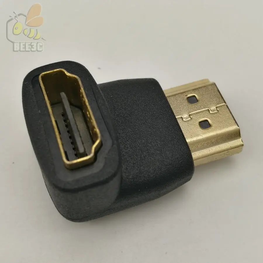 HDMI совместимая с HDMi разъемом A/A F/M 90 градусов изогнутая Угловая головка 270 угловая