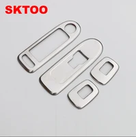 sktoo for citroen c5 peugeot 508 modified special decorative glass lifter switch armrest box refit the interior light bar