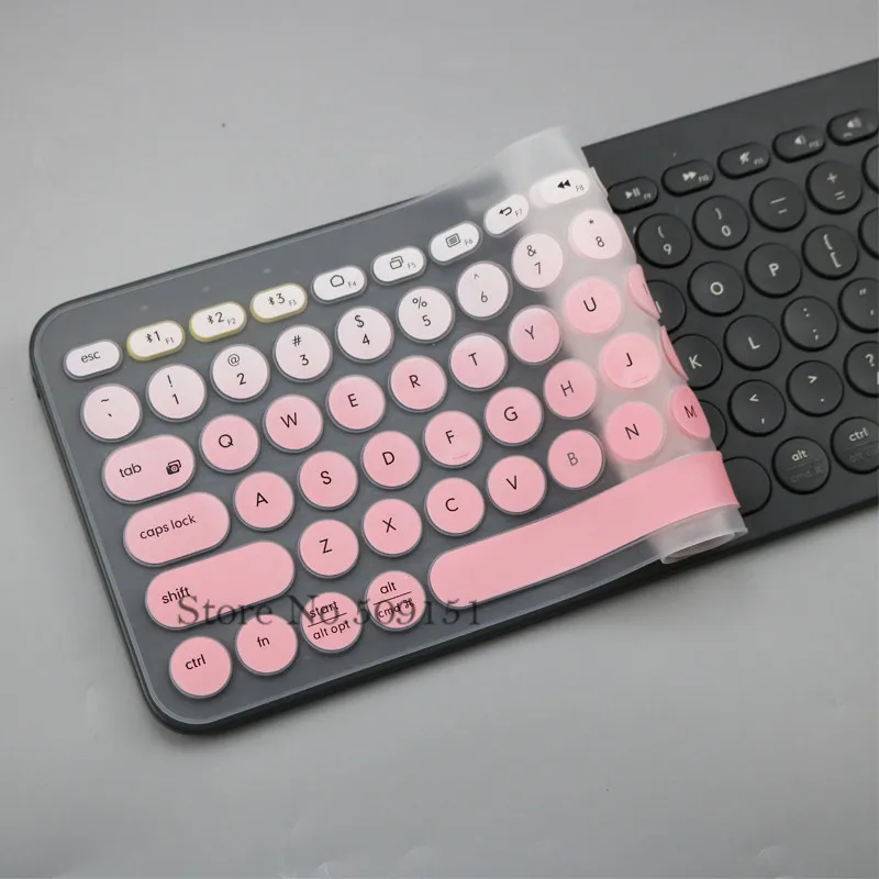 Силиконовая Защитная крышка для клавиатуры для logitech K380 Bluetooth multi-устройства клавиатуры водонепроницаемый беспроводной настольный Пылезащитная пленка