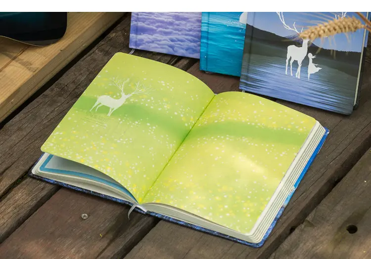 Держатель серии Hardcover с Тетрадь A5 Цвет Бумага Тетрадь 128 листов милый Тетрадь записной книжки