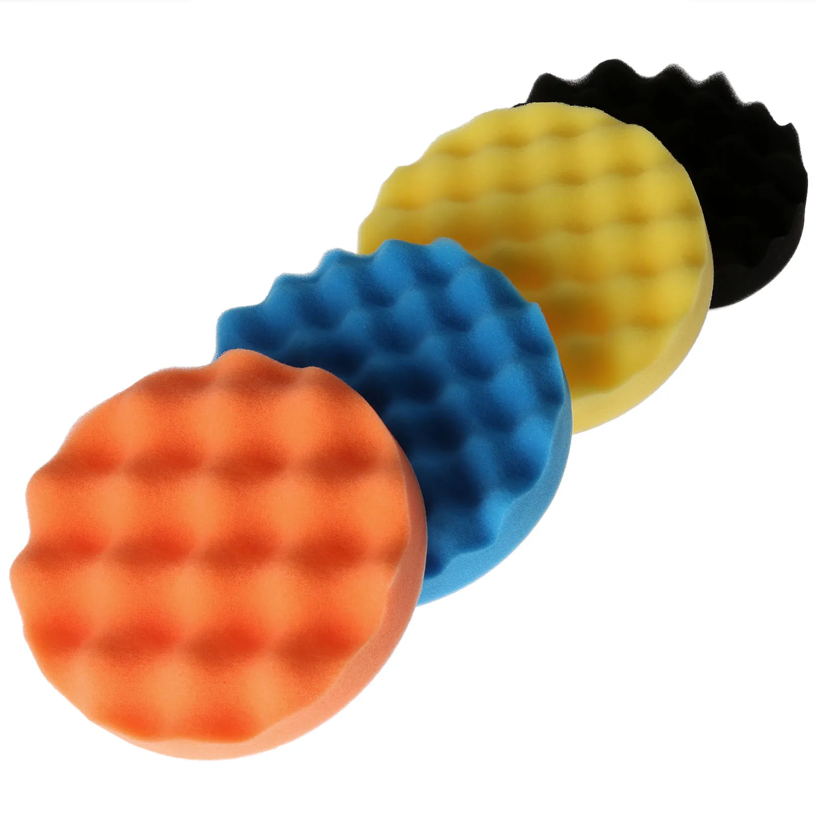 6inch DRELD 4 шт. 3/4/5/6 дюймов Губка Полировка Pad набор ручных инструментов для автомобиля, полировальная машинка для воска инструмент для очистки 80/100/125/150 мм - Цвет: 6inch