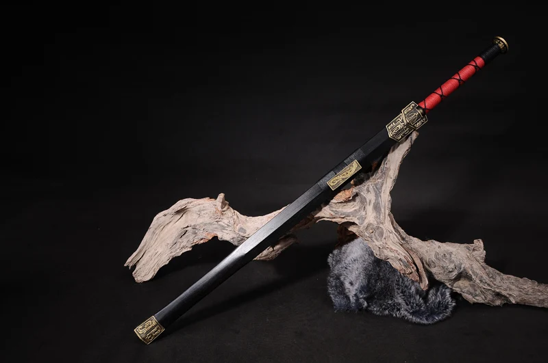 Домашний декор китайский меч ручной работы Дамасская сложенная сталь полное