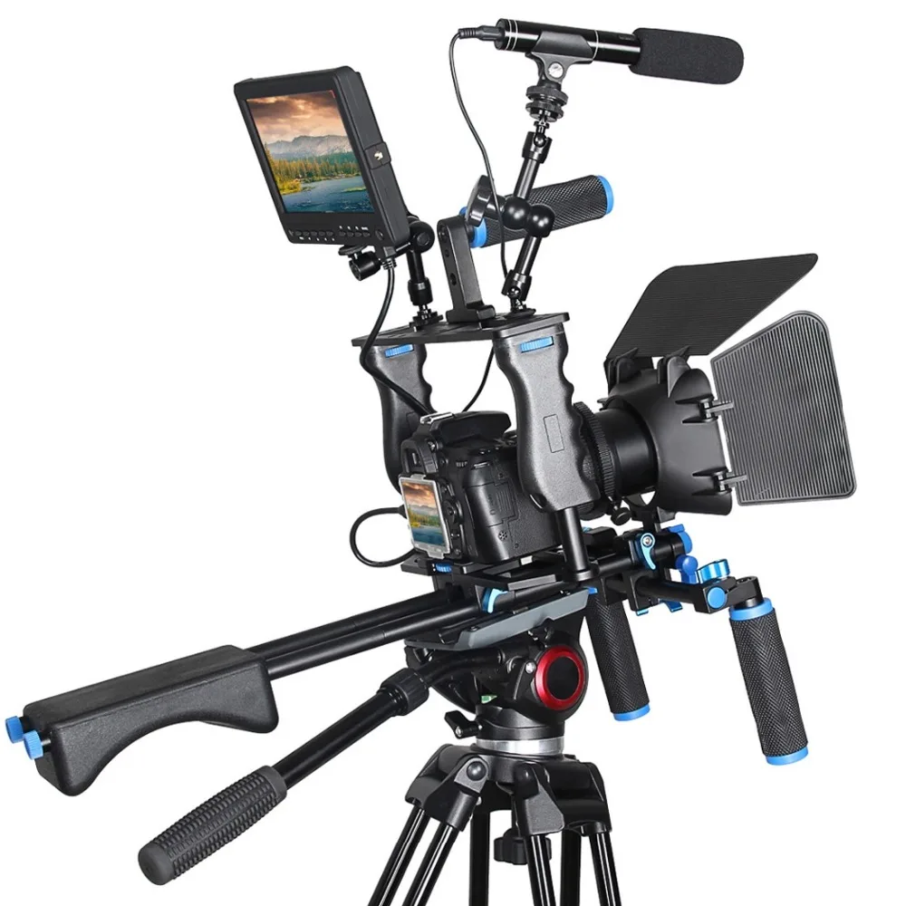 YELANGU профессиональная DSLR Риг плечо видео камера стабилизатор поддержка