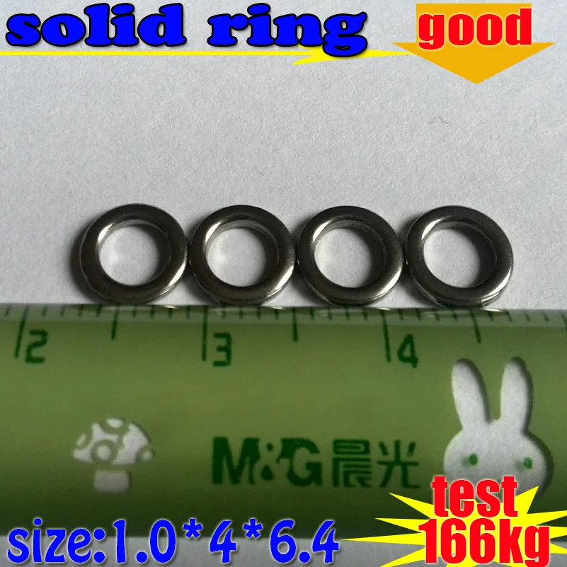 2016only fishlures 30pcs/lot fishing solid ring size 1.0*4*6.4mm 304 stainless steel test 166kg | Спорт и развлечения