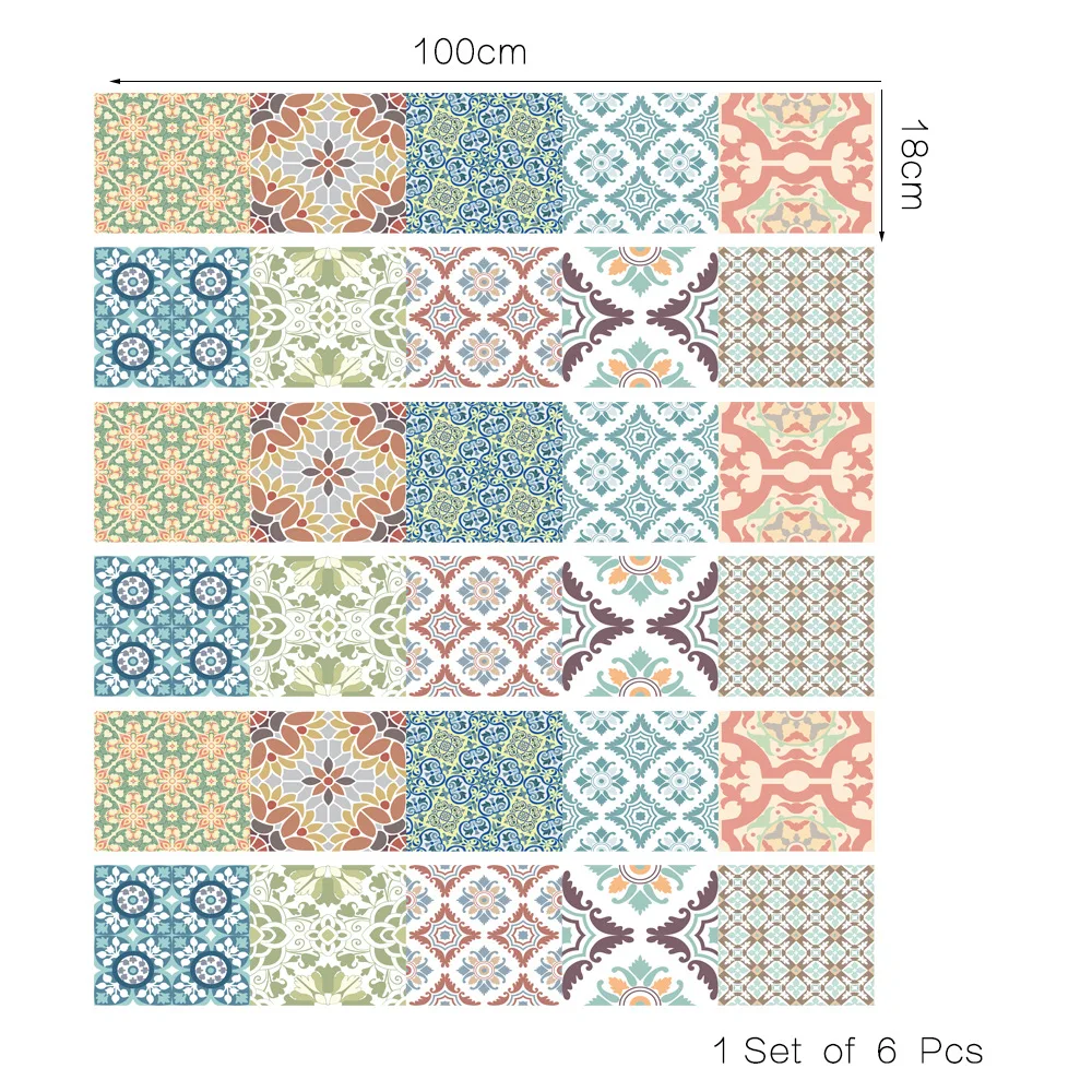 Funlife средиземноморская напольная настенная наклейка для лестницы креативные