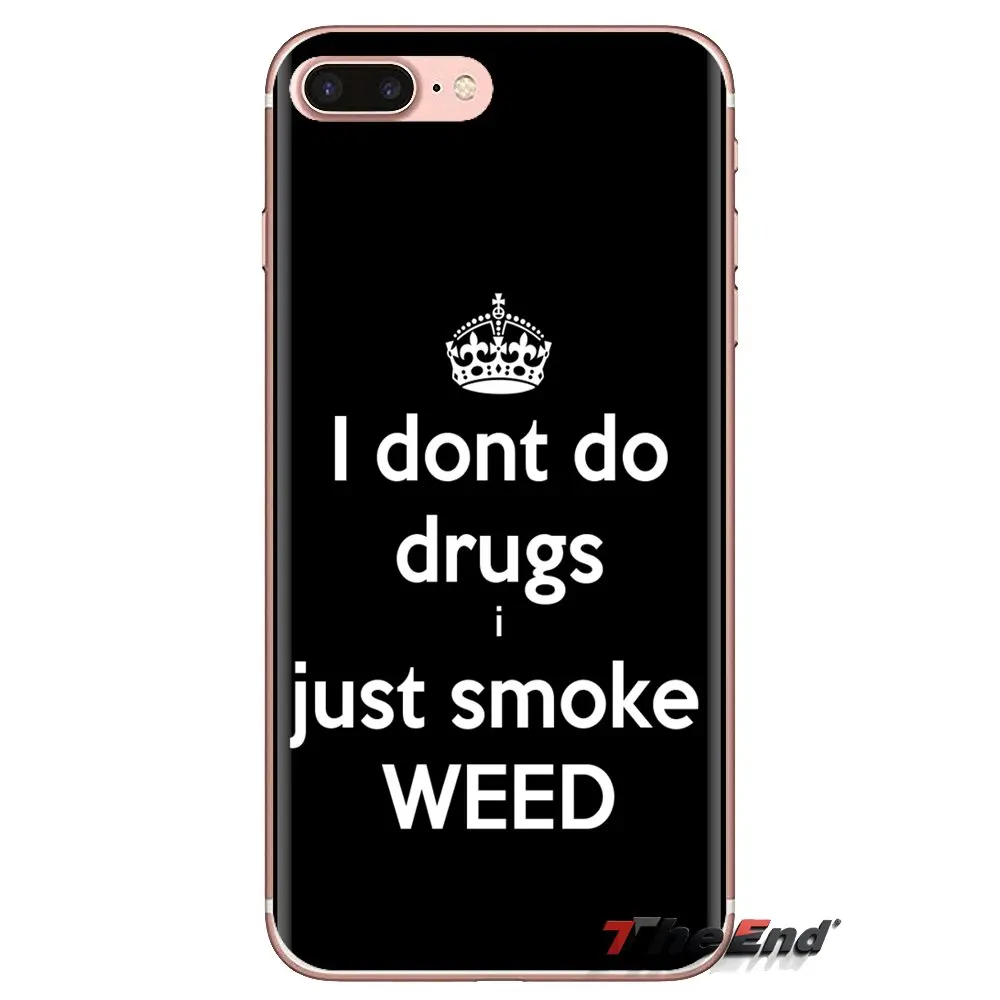 I dont do drugs i just smoke weed For Xiaomi Redmi 4A S2 Note 3 3S 4 4X 5 Plus 6 7 6A Pro Pocophone F1 Silicone Phone Skin Cover |