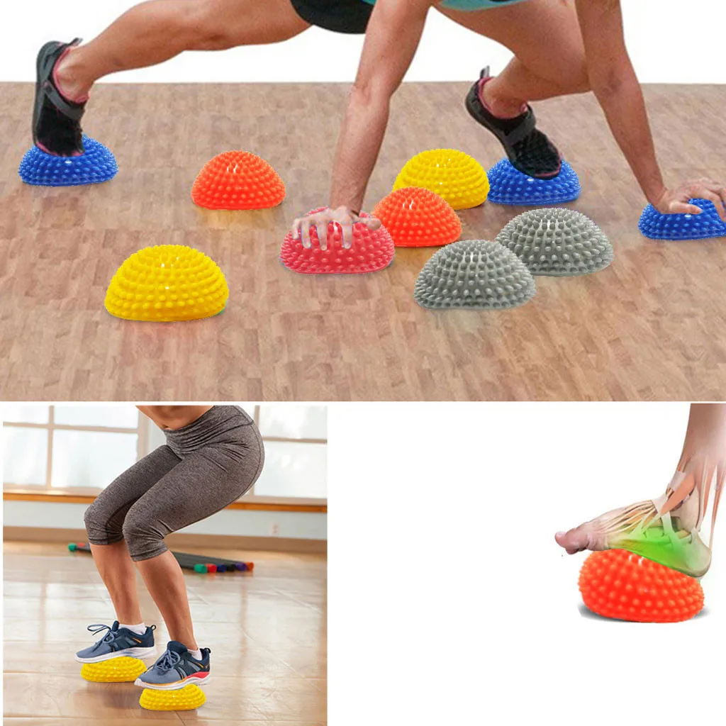 PVC Spiky Массажный мяч триггер точка Спорт Фитнес рука нога боль снятие стресса